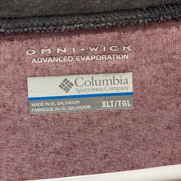 Columbia long sleeved T-shirt SZ XLarge Tall colorblock - Picture 4 of 6